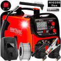 Spawarka INWERTEROWA INWERTOROWA FLUX MIG MMA LIFT TIG 250A PÓŁAUTOMAT 4w1