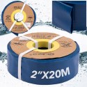 WĄŻ DO WODY SZAMBA GUMOWY 2"20M PCV STRAŻACKI