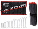 ZESTAW KLUCZY NA PŁACHCIE KLUCZE PŁASKO-OCZKOWE 6-22mm 17szt. PŁASKIE +ETUI