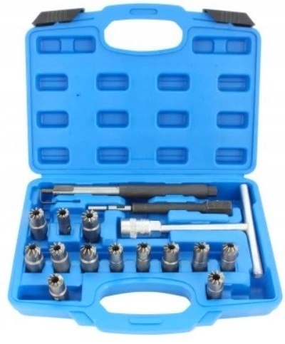 FREZY DO GNIAZD WTRYSKIWACZY WTRYSKÓW ZESTAW 17EL ZESTAW FREZÓW DIESEL