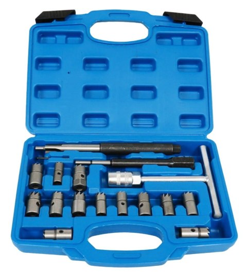 FREZY DO GNIAZD WTRYSKIWACZY WTRYSKÓW ZESTAW 17EL