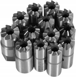 FREZY DO GNIAZD WTRYSKIWACZY WTRYSKÓW ZESTAW 17el