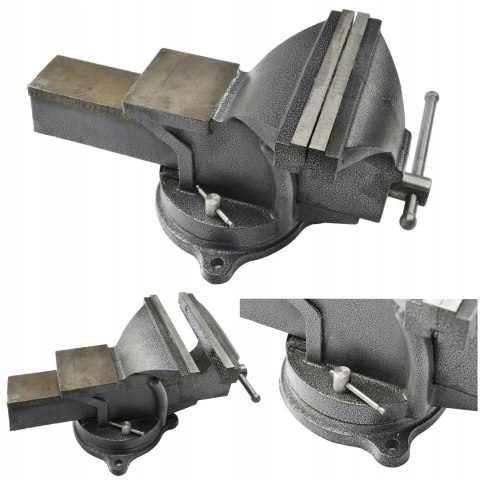 IMADŁO ŚLUSARSKIE OBROTOWE 200mm KOWADŁO STALOWE SZCZĘKI ANTYPOŚLIZGOWE