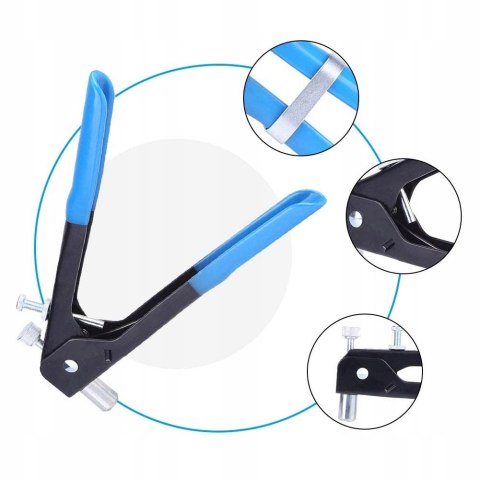 NITOWNICA RĘCZNA Z 5 KOŃCÓWKAMI DO NITONAKRĘTEK M3-M8 + 100EL NITONAKRĘTEK