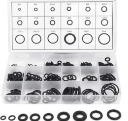 ORINGII GUMKI USZCZELKI GUMOWE 225 SZT OLEJOODPORNE ZESTAW ORINGÓW Paliwa