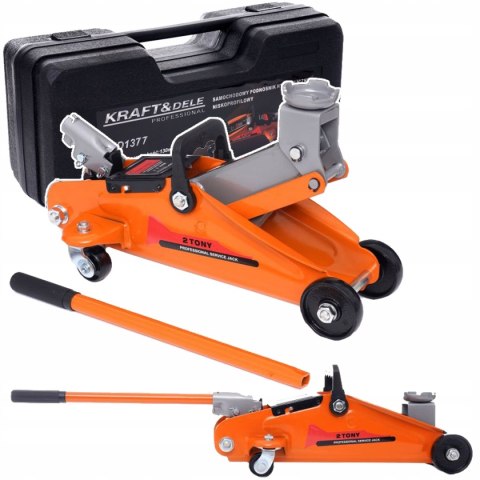 PODNOŚNIK SAMOCHODOWY ŻABA LEWAREK HYDRAULICZNY 2T TONY WALIZKA NISKOPROFIL