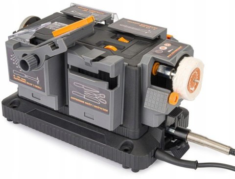 PROFESJONALNA OSTRZAŁKA WIELOFUNKCYJNA 200W 8w1 DO NOŻY WIERTEŁ ŁAŃCUCHA