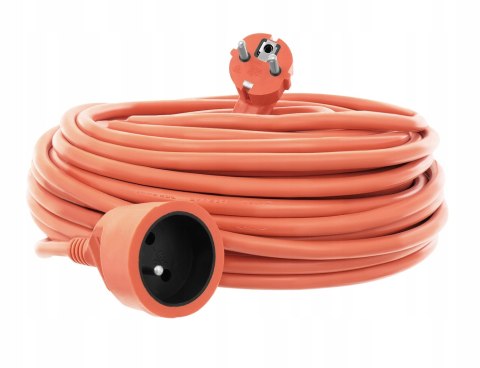 Przedłużacz ogrodowy, pojedynczy Bull Tech 20 m 1 szt. gniazd pomarańczowy