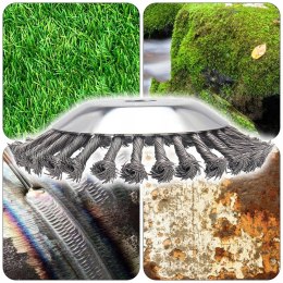 SZCZOTKA DO KOSY SPALINOWEJ SZCZOTKA DRUCIANA DO KOSY TARCZA NA CHWASTY