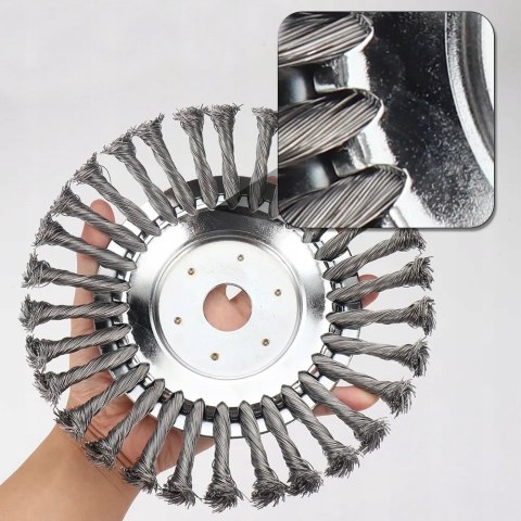 SZCZOTKA DRUCIANA DO KOSY SPALINOWEJ GŁOWICA 200mm