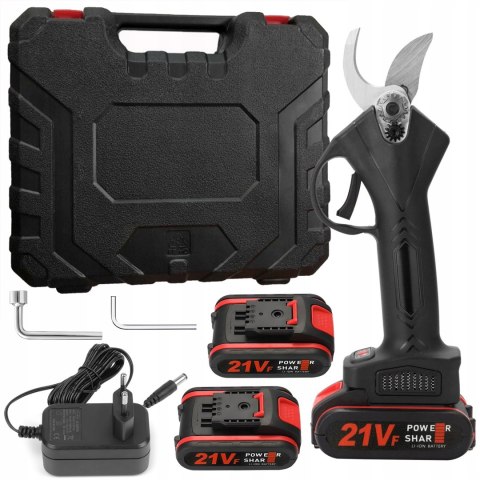 Sekator Elektryczny Akumulatorowy Ogrodowy Nożyce 2x Akumulator