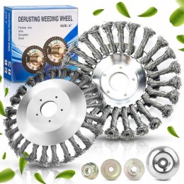 TARCZA SZCZOTKA DRUCIANA DRUCIAK DO KOSY SPALINOWEJ CHWASTÓW DRUT 15cm