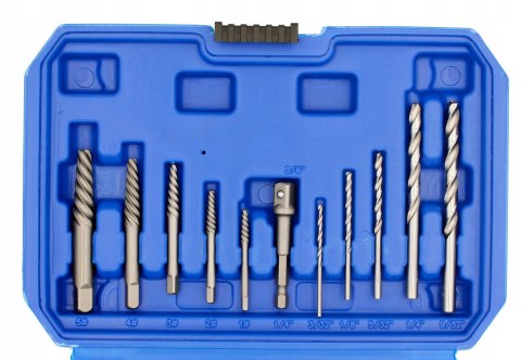 WYKRĘTAKI DO ZERWANYCH URWANYCH ŚRUB SZPILEK I NAKRĘTEK 26 ELEMENTÓW