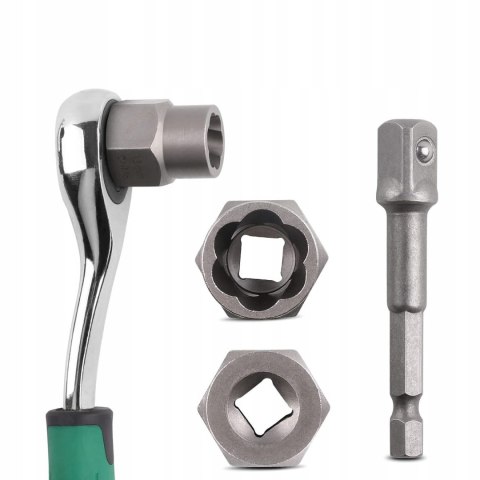 WYKRĘTAKI DO ZERWANYCH URWANYCH ŚRUB SZPILEK I NAKRĘTEK 26 ELEMENTÓW