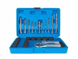 Wykrętaki do zerwanych urwanych śrub szpilek przecinak nakrętek 26 sztuk