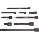 ZESTAW PRZEDŁUŻEK UDAROWYCH 1/4 3/8 1/2 UDAR KLUCZY NASADKI 9 EL