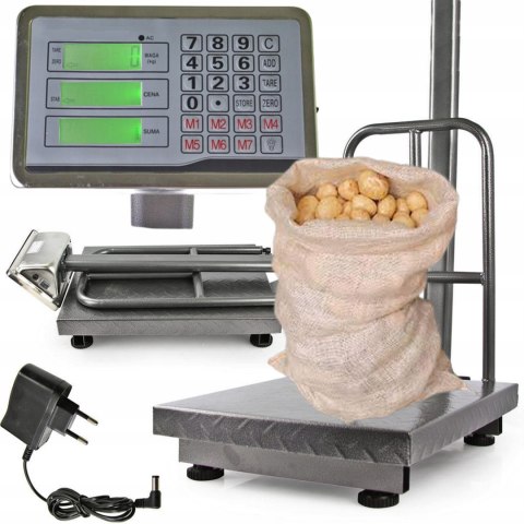 300KG WAGA MAGAZYNOWA PRZEMYSŁOWA TOWAROWA SKLEPOWA PLATFORMOWA MOCNA LCD