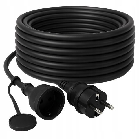 50M PRZEDŁUŻACZ OGRODOWY BUDOWLANY 3X2,5 KOSIARKA PODKASZARKA MOCNY czarny