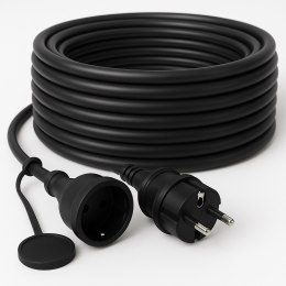 50M PRZEDŁUŻACZ OGRODOWY BUDOWLANY 3X2,5 KOSIARKA PODKASZARKA MOCNY czarny