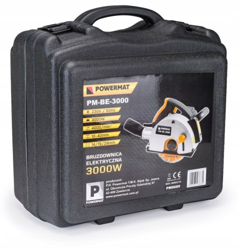 Bruzdownica ELEKTRYCZNA 3000W 150mm Walizka LASER