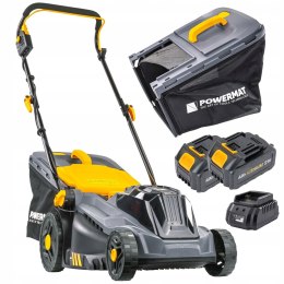 KOSIARKA AKUMULATOROWA 20V 4AH ŁADOWARKA 2X BATERIA MOCNA DUŻY KOSZ 42L