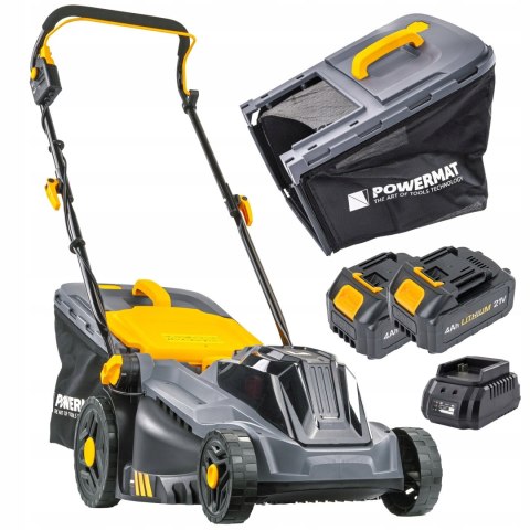 KOSIARKA AKUMULATOROWA 20V 4AH ŁADOWARKA 2X BATERIA MOCNA DUŻY KOSZ 42L