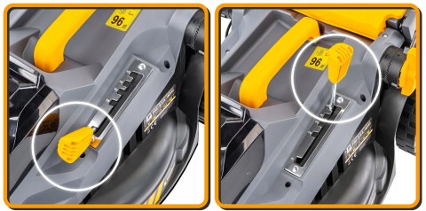 KOSIARKA AKUMULATOROWA 20V 4AH ŁADOWARKA 2X BATERIA MOCNA DUŻY KOSZ 42L