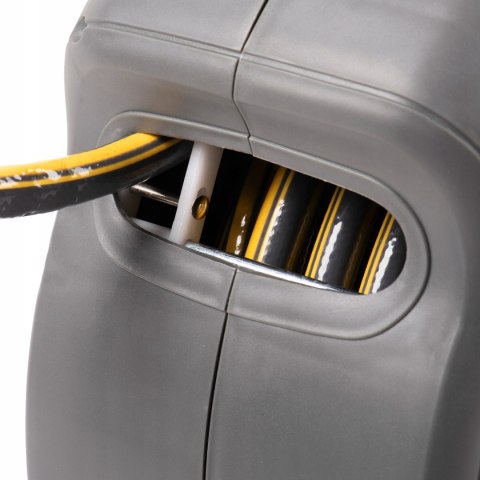 MOCNY AUTOMATYCZNY BĘBEN ZWIJACZ NA WĄŻ OGRODOWY NAŚCIENNY ZWIJAK 1/2 20m