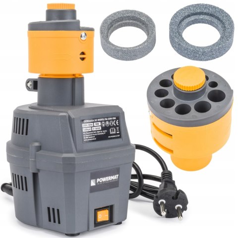 OSTRZAŁKA DO WIERTEŁ HSS 90W 3 - 16mm 2 x KAMIEŃ 2 X ADAPTER BEZSTOPNIOWA