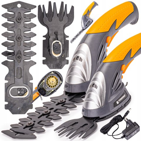 POWERMAT AKUMULATOROWE NOŻYCE TRAWY KRZEWÓW ŻYWOPŁOTU 7.2V PM-ANTK-7.2T