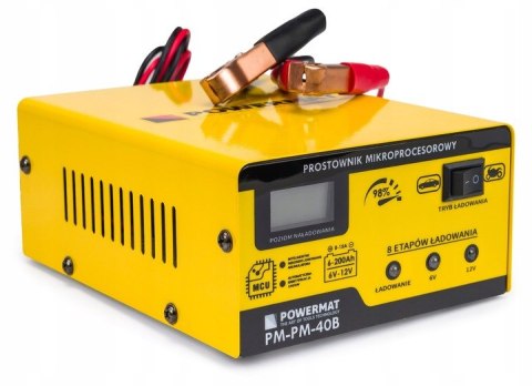 PROSTOWNIK AKUMULATOROWY MIKROPROCESOROWY 15A SAMOCHODOWY 6V 12V ŁADOWARKA
