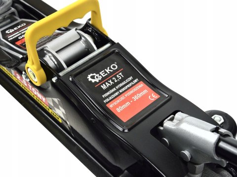 Podnośnik SAMOCHODOWY Żaba Lewarek 2,5T Guma NISKI NISKOPROFILOWY 2500KG