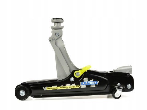 Podnośnik SAMOCHODOWY Żaba Lewarek 2,5T Guma NISKI NISKOPROFILOWY 2500KG