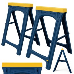 STOJAKI WARSZTATOWE SKŁADNE KOBYŁKI KOZIOŁKI BUDOWLANE ROBOCZE KOMPLET 2SZT