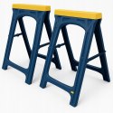 STOJAKI WARSZTATOWE SKŁADNE KOBYŁKI KOZIOŁKI BUDOWLANE ROBOCZE KOMPLET 2SZT