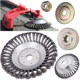 SZCZOTKA DO CZYSZCZENIA KOSTKI BRUKOWEJ SZCZOTKA DO KOSY NA CHWASTY DRUCIAK