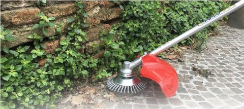 SZCZOTKA DO CZYSZCZENIA KOSTKI BRUKOWEJ SZCZOTKA DO KOSY NA CHWASTY DRUCIAK