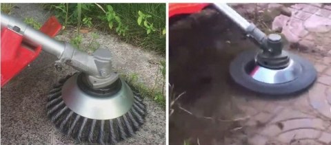 SZCZOTKA DRUCIANA DO KOSY PODKASZARKI SPALINOWEJ GŁOWICA 200mm 25,4MM