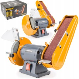 SZLIFIERKA STOŁOWA KAMIENIOWA TAŚMOWA 2W1 PODWÓJNA 1850W