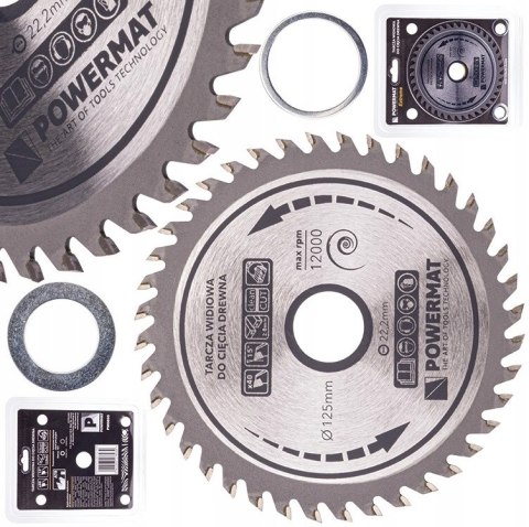 TARCZA WIDIOWA TARCZOWA WIDIA DO CIĘCIA DREWNA 125x22.2mm 40Z