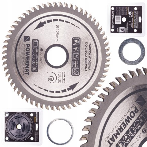 Tarcza WIDIOWA Do Drewna Piły Piła 125 x 22.2 60Z