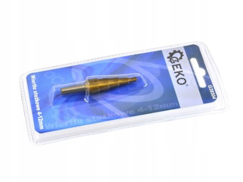 WIERTŁO STOŻKOWE STOPNIOWE HSS + TYTAN 4-12mm