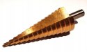 WIERTŁO STOŻKOWE STOPNIOWE HSS + TYTAN 4-12mm