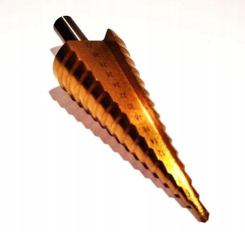 WIERTŁO STOŻKOWE STOPNIOWE HSS + TYTAN 4-12mm