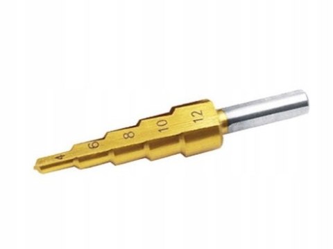 Wiertło stopniowe stożkowe choinka HSS 4-12 mm