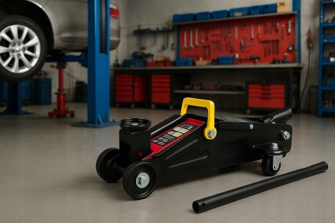 ŻABA PODNOŚNIK SAMOCHODOWY HYDRAULICZNY LEWAREK 2T NISKOPROFILOWY + GUMA