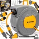 AUTOMATYCZNY BĘBEN ZWIJACZ NA WĄŻ OGRODOWY NAŚCIENNY 1/2 20m + PISTOLET PRO