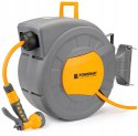 AUTOMATYCZNY BĘBEN ZWIJACZ NA WĄŻ OGRODOWY NAŚCIENNY 1/2 20m + PISTOLET PRO