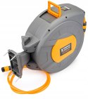 AUTOMATYCZNY BĘBEN ZWIJACZ NA WĄŻ OGRODOWY NAŚCIENNY 1/2 20m + PISTOLET PRO