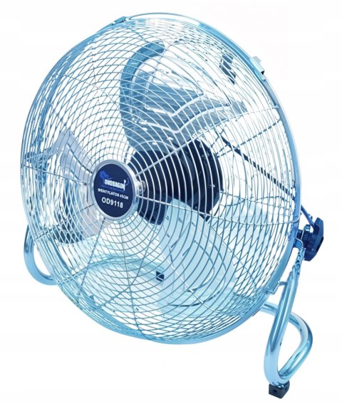 CYLKULATOR POWIETRZA WENTYLATOR PODŁOGOWY INOX 200W MOCNY POKOJOWY 45cm